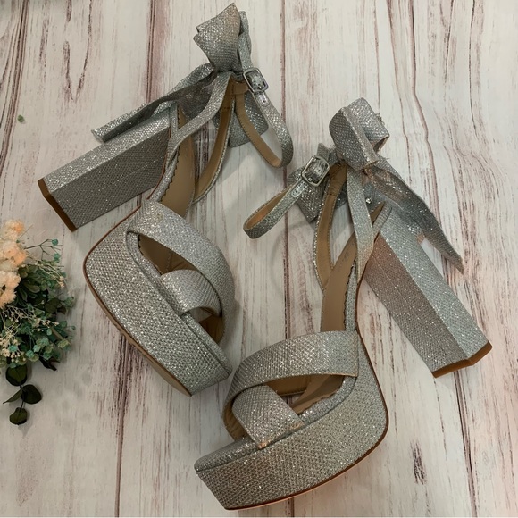 ANTONIO MELANI x Nicola Bathie Lila Bow Detail Platform Dress Sandals - Picture 8 of 13